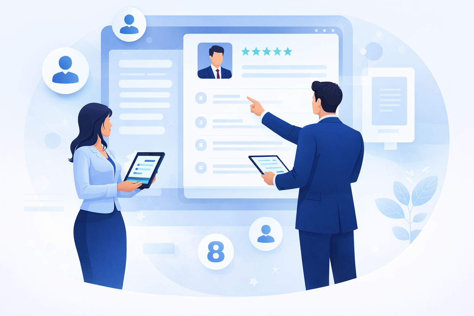 Recruitment dashboard illustration